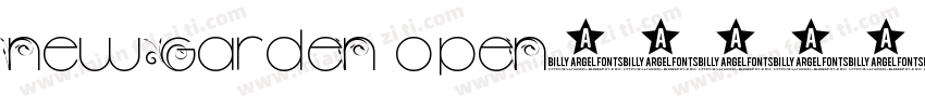 New garden open字体转换